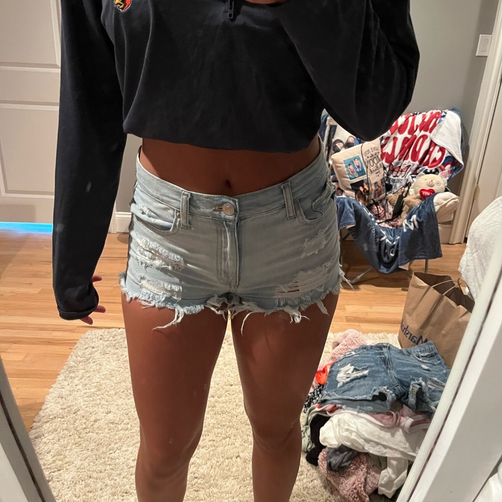 Women's Light Blue Jean Shorts